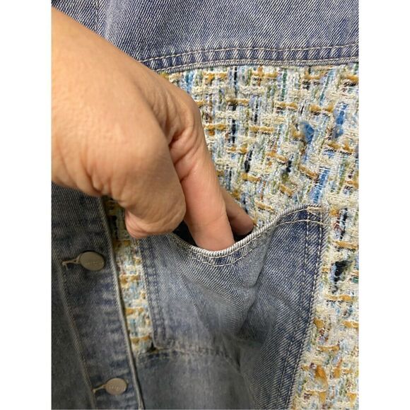 Stylish denim jacket size L NWT - Picture 6 of 9